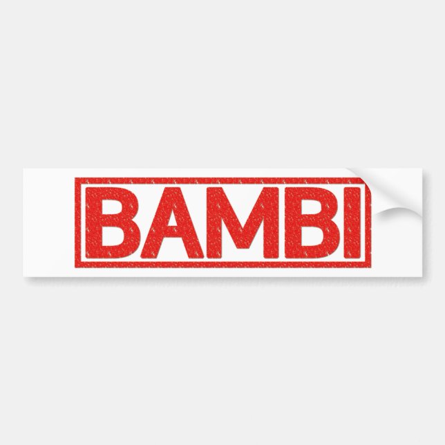 Bambi Briefmarke Autoaufkleber (Vorne)