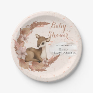 Bambi mit Blume Stars Cloud Baby Duschpapier P Pappteller