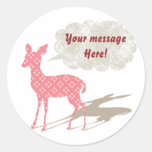 Bambi rose Tous usages Autocollant personnalisé