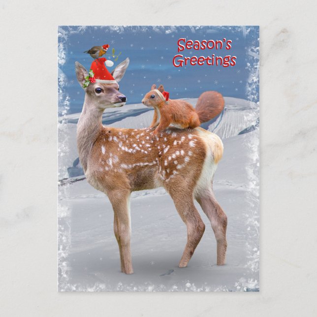 Bambi und die Postkarte der Freunde (Vorderseite)