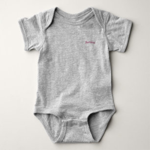 Bambina / 'Baby Girl' Mammaprada Bodysuit, grau Baby Strampler
