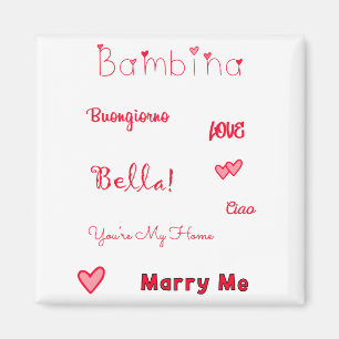 Bambina Liebe Quotes Set Pack Magnet