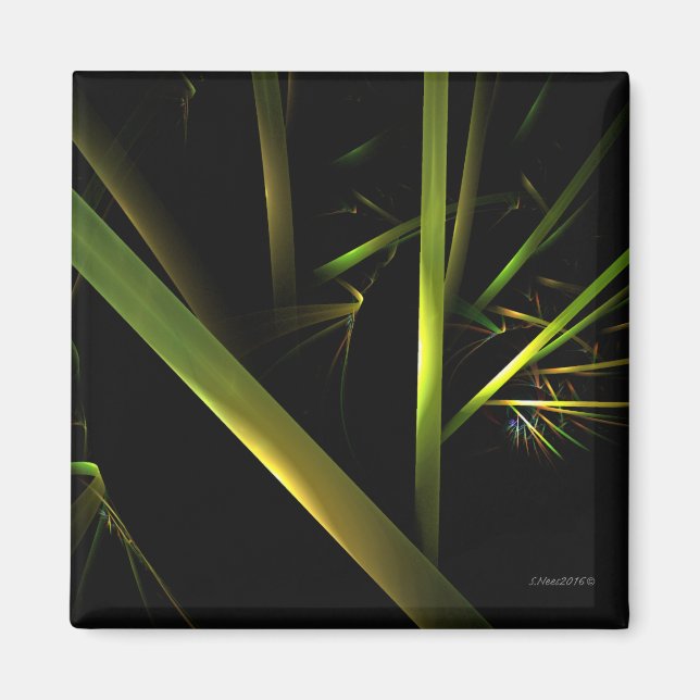 Bamboo Abstrakt Magnet (Vorne)