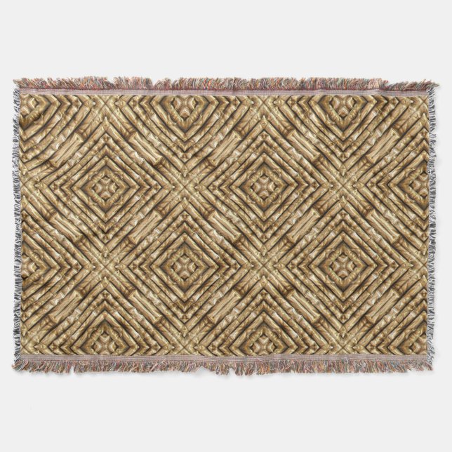 Bamboo Art 1 Throw Blanket Decke (Vorderseite)