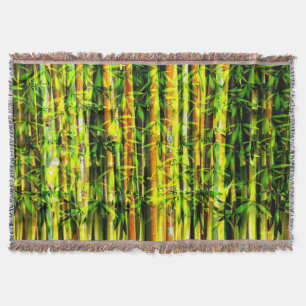 Bamboo Art 6 Throw Blanket Decke