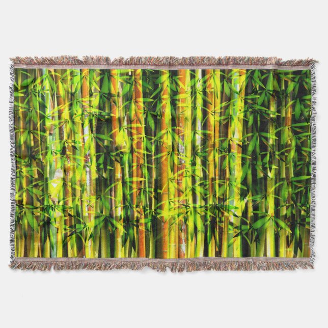 Bamboo Art 6 Throw Blanket Decke (Vorderseite)
