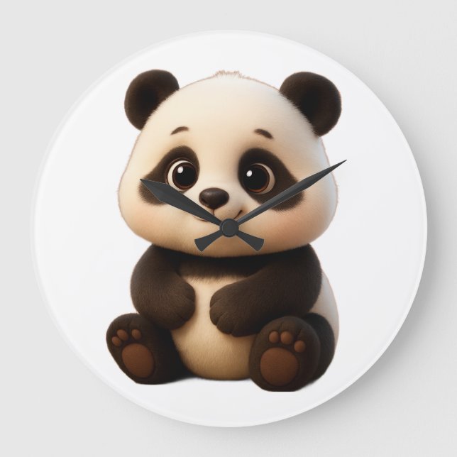 - "Bamboo Baby" – Große Wanduhr (Vorderseite)