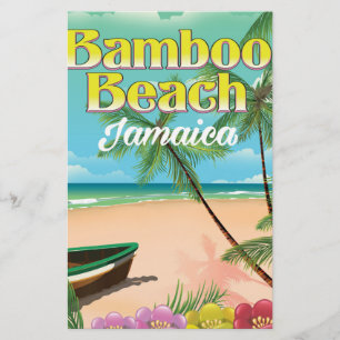 Bamboo Beach Jamaica Briefpapier