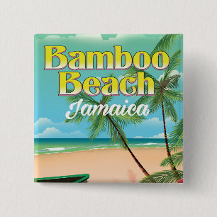 Bamboo Beach Jamaica Button