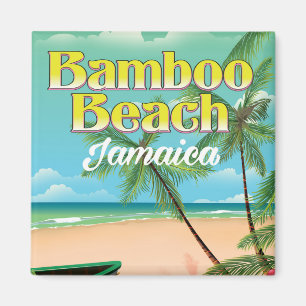 Bamboo Beach Jamaica Magnet