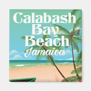 Bamboo Beach Jamaica Magnet