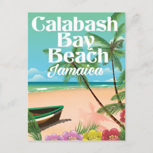Bamboo Beach Jamaica Postkarte