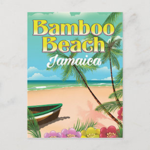 Bamboo Beach Jamaica Postkarte