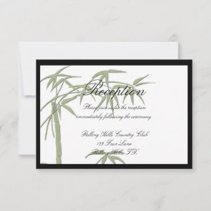 Bamboo Beauty Wedding Empfang Einladung