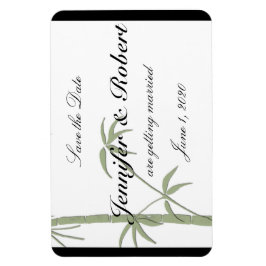 Bamboo Beauty Wedding Save the Date Magnet