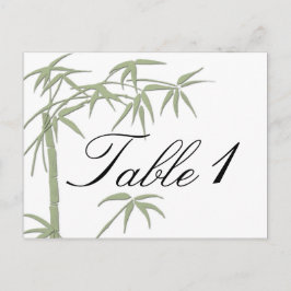Bamboo Beauty Wedding Tischnummer