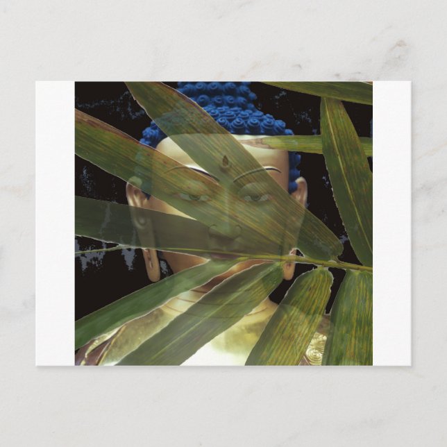 Bamboo Buddha Postkarte (Vorderseite)