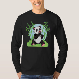 Bamboo Chinese Wildlife Forest Animal Niedlich Pan T-Shirt
