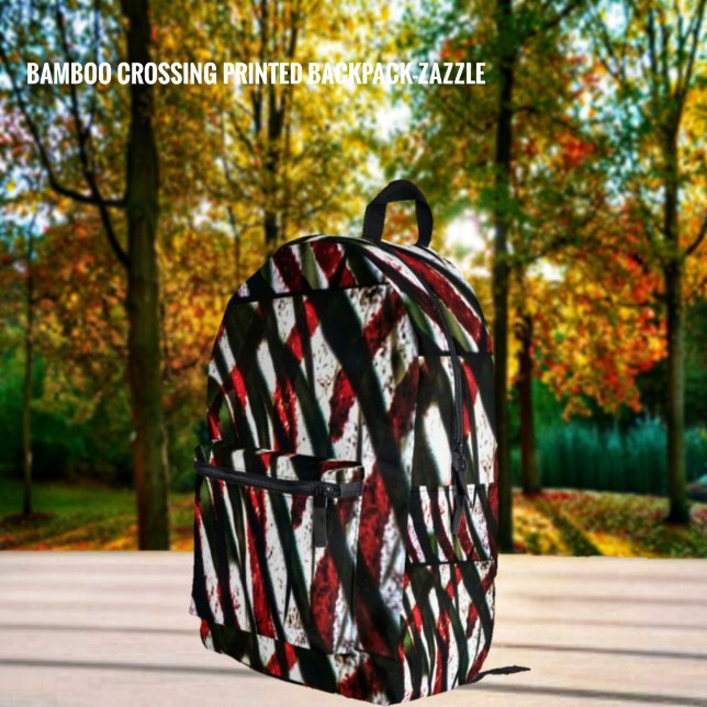 Bamboo Crossing Bedruckter Rucksack (Von Creator hochgeladen)