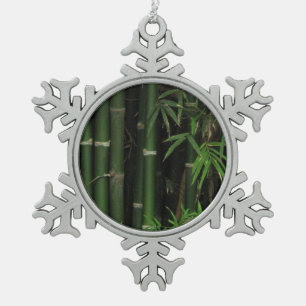 Bamboo ... Fao Rai, Nong Khai, Isaan, Thailand Schneeflocken Zinn-Ornament