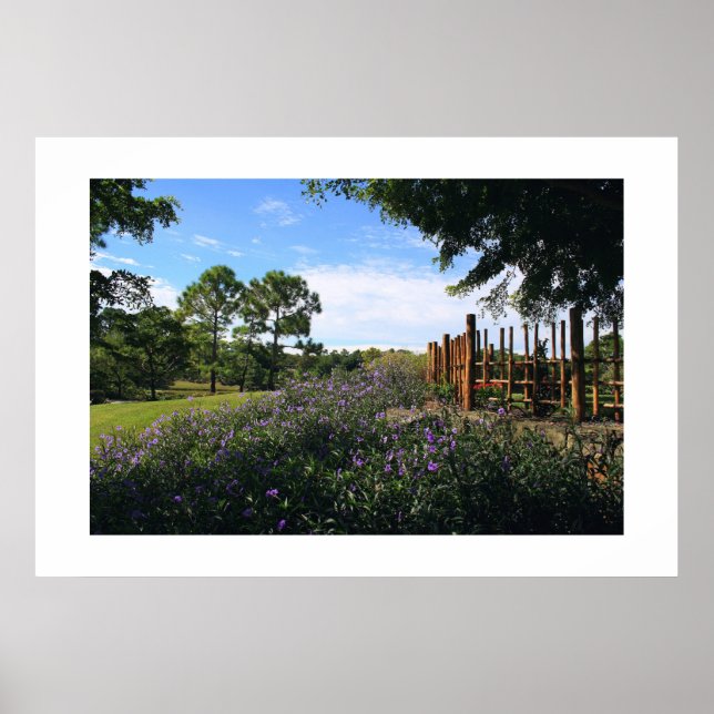 Bamboo Fence Perspective Poster (Vorne)