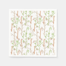 Bamboo Foliage Orientale Blätter Serviette
