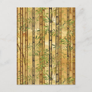 Bamboo Forest Chiyogami Postkarte
