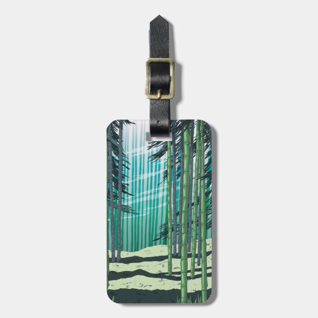 Bamboo Forest Gepäckanhänger (Vorderseite vertikal)