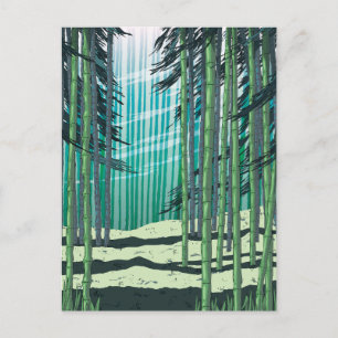 Bamboo Forest Postkarte