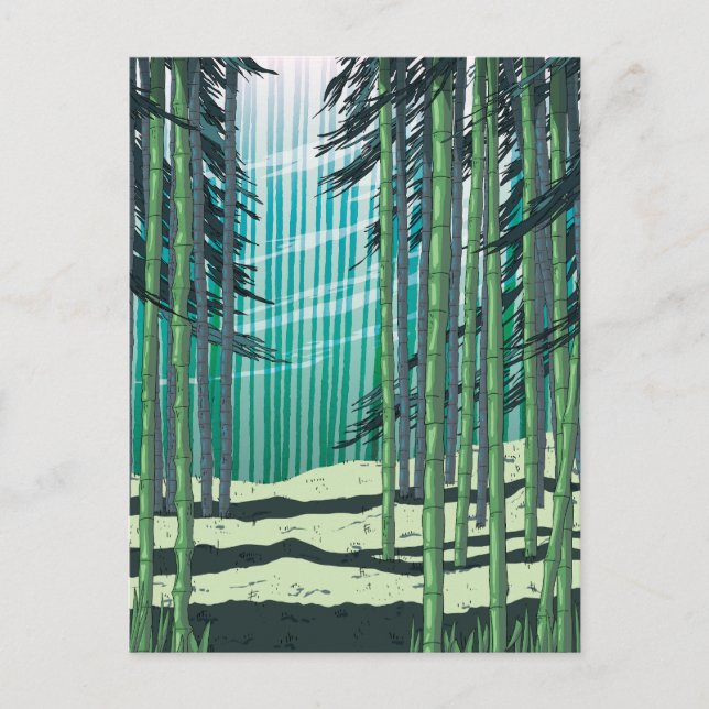 Bamboo Forest Postkarte (Vorderseite)