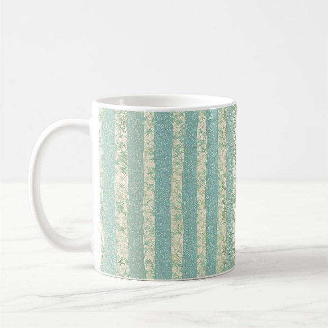 Bamboo Forest Stripe - Jade Breeze Mug Kaffeetasse (Links)