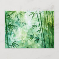 Bamboo Forest Watercolor