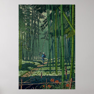 Bamboo Grove von Saga Fujishima Takeji Poster