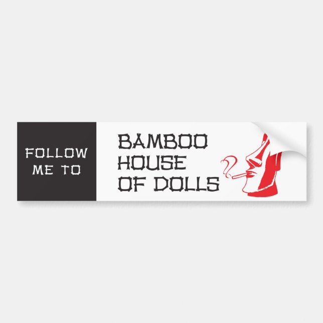 Bamboo House of Dolls Bumper Sticker Autoaufkleber (Vorne)