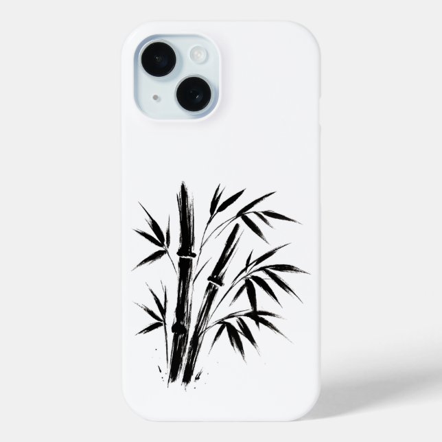 Bamboo Ink Illustration - Zen Design Case-Mate iPhone Hülle (Rückseite)