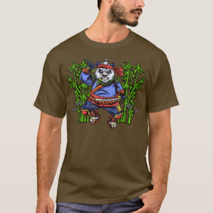 Bamboo Kung Fu Ninja Panda Bear Samurai Sword Mart T-Shirt