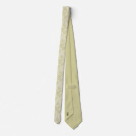 Bamboo Leaf Muster Krawatte - Eleganter Monogram S