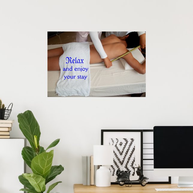 Bamboo-Massage Poster (Heimbüro)