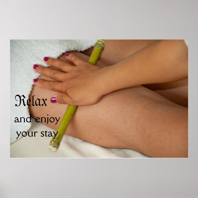 Bamboo-Massage Poster (Vorne)