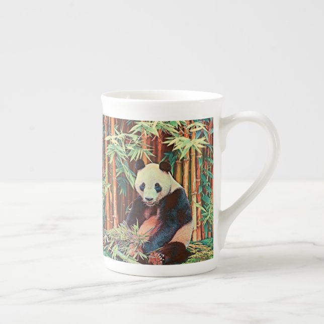 Bamboo Panda Prozellantasse (Rechts)