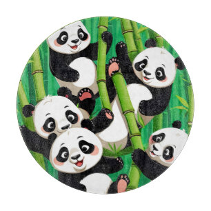 Bamboo Panda Schneidebrett