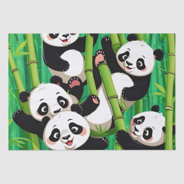 Bamboo Panda Seidenpapier (Vorderseite)