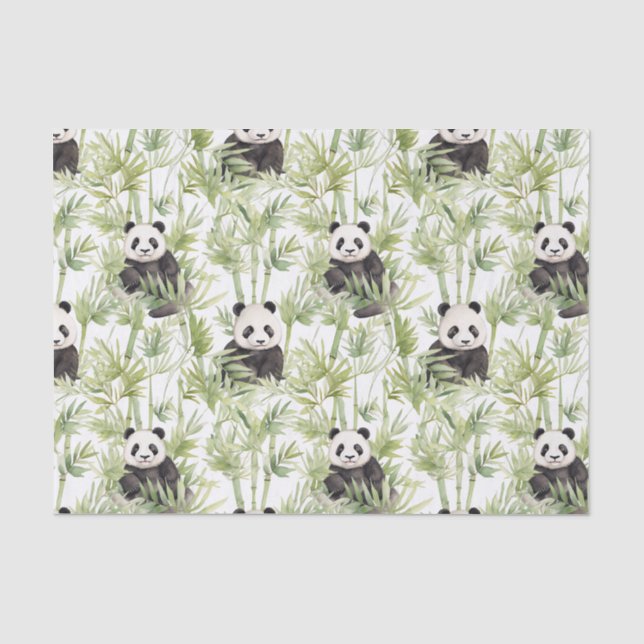 Bamboo Panda Tissue Paper Seidenpapier (Vorderseite)