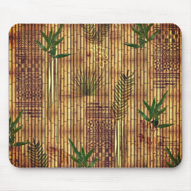 Bamboo Tapa Cloth Mousepad (Vorne)