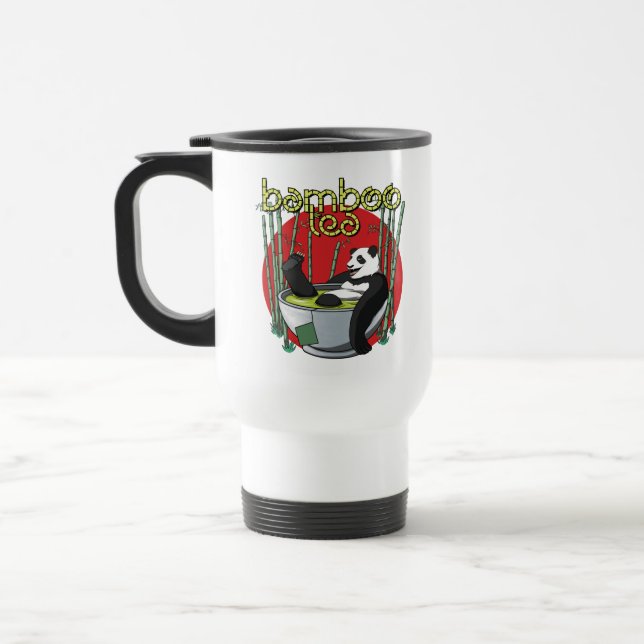 Bamboo Tea Drinker Panda Reisebecher (Links)