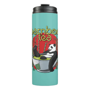 Bamboo Tea Drinker Panda Thermosbecher