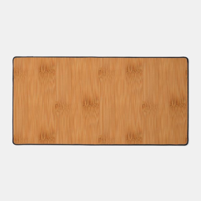 Bamboo Toast Holz Grain Look Schreibtischunterlage (Vorderseite)