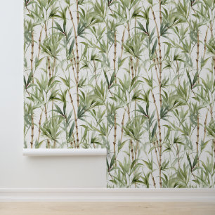 Bamboo Trees Print Tapete
