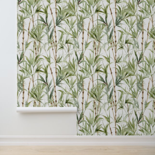 Bamboo Trees Print Tapete (Anwendung)