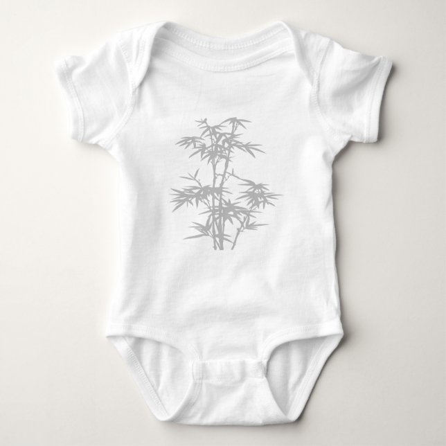 Bamboo Zen japanisches Design Baby Strampler (Vorderseite)